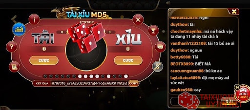 Cách thanh toán game tài xỉu MD5